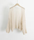 トップス 前開き カーディガン 薄手 夏 トッパーカーデ レディース きれいめ ボリューム袖 ふんわり ゆったり ショート サマーニット 韓国ファッション 3HANFUMO-001