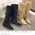 ロングブーツ レディーススエード調ブーツ 韓国 ローヒール ジョッキーブーツ くしゅくしゅ ニーハイブーツ 美脚脚長 通勤通学 カジュアル秋冬シューズ 歩きやすい 3HHAO-002