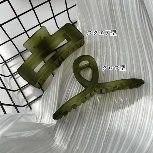 ヘアクリップ大きめアクリルバンスクリップ マット表面 髪留め 大人かわいい ヘアアクセサリー オルチャン ヘアアレンジ しっかり挟める 韓国 まとめ髪 髪飾り人気 3HUIX-003