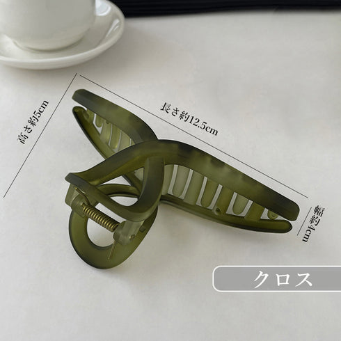 ヘアクリップ大きめアクリルバンスクリップ マット表面 髪留め 大人かわいい ヘアアクセサリー オルチャン ヘアアレンジ しっかり挟める 韓国 まとめ髪 髪飾り人気 3HUIX-003