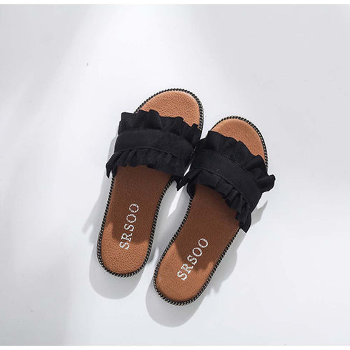 かわいい スリッパ サンダル かわいい スリッパ サンダル レディース 歩きやすい フラットシューズ ミュール 3JIANLONG-001