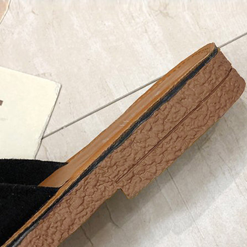 ぺたんこサンダル レディース フラット ぺたんこサンダル レディース フラット クロスストラップサンダル コンフォート ビーチサンダル スエ-ド調 スリッパ 3JIANLONG-022