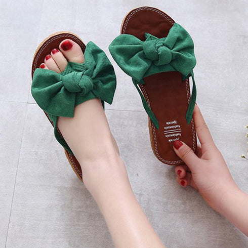 フラットサンダル レディース フラットサンダル レディース ビッグリボン コンフォートサンダル ぺたんこ 可愛い スリッパ 痛くない ビーチサンダル 3JIANLONG-024