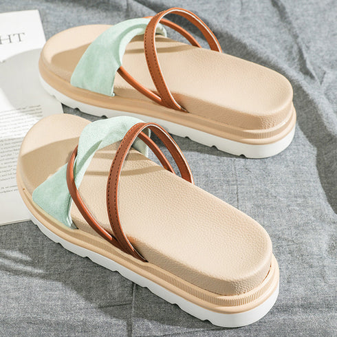 フラットサンダル レディース 厚底 靴 コンフォートシューズ 夏 美脚 靴 おしゃれ 疲れにくい ストラップサンダル 痛くない 歩きやすい 滑りにくい 3JIANLONG-028