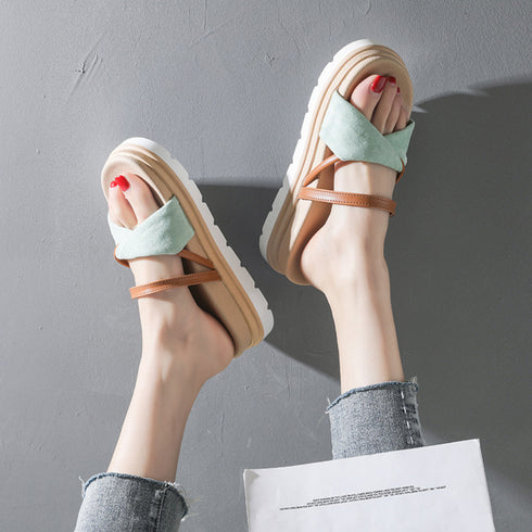 フラットサンダル レディース 厚底 靴 コンフォートシューズ 夏 美脚 靴 おしゃれ 疲れにくい ストラップサンダル 痛くない 歩きやすい 滑りにくい 3JIANLONG-028