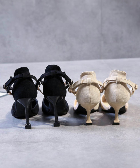 セパレートパンプス アンクルストラップ 大人 きれいめ ポインテッドトゥ ヒールパンプス 痛くない 韓国ファッション レディース 春秋夏 パンプス 6cm 3JIANLONG-036