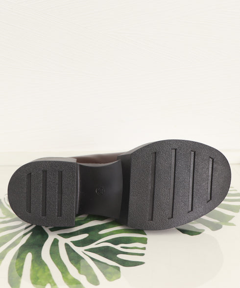 ショートブーツ レディース 厚底靴 美脚 チャンキーヒール ミドルブーツ ラウンドトゥ カジュアル靴 秋冬 バックジップブーツ 履きやすい 疲れにくいくつ人気新作 3JIANLONG-056