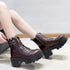 レースアップショートブーツストームブーツ レディース 履きやすいワークブーツ オシャレ厚底ブーツ韓国 エンジニアブーツ コンフォートシューズ サイドファスナー 靴 3JIANLONG-057
