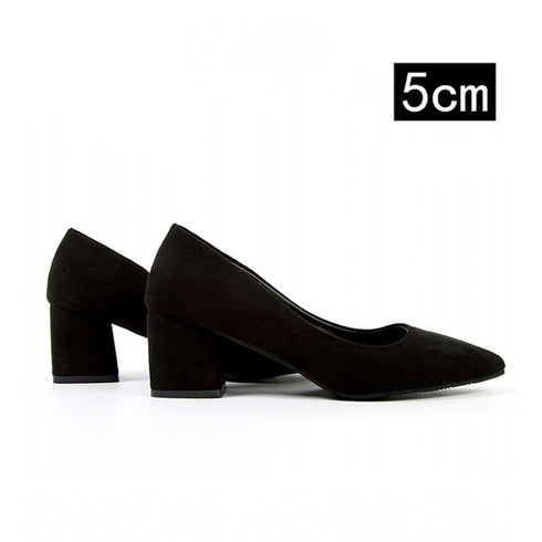 チャンキーヒール パンプス スウェード調 フォーマルパンプス 入学入園式 太ヒールパンプス オシャレ 卒業卒園式靴 ポインテッドトゥ 歩きやすい オフィスパンプス 3JIANLONG-060