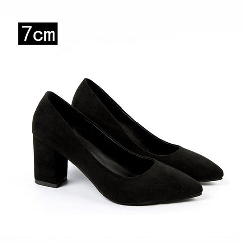 チャンキーヒール パンプス スウェード調 フォーマルパンプス 入学入園式 太ヒールパンプス オシャレ 卒業卒園式靴 ポインテッドトゥ 歩きやすい オフィスパンプス 3JIANLONG-060
