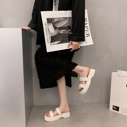 厚底サンダル ベルトフラットサンダル美脚 おしゃれレディース ミュールサンダル 履きやすい カジュアルシューズ ボリュームソール コンフォートサンダル 歩きやすい 3JIANLONG-066