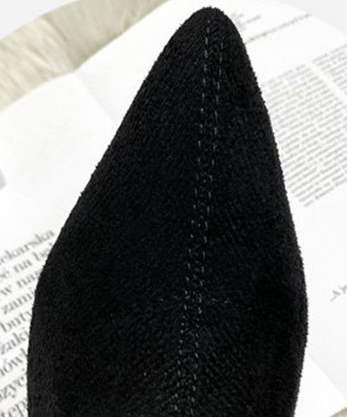 ショートブーツ スエードブーティ 裏起毛 韓国上品ローヒールブーツ ポインテッドトゥ靴 ピンヒールシューズ 秋冬 疲れない ミドルブーツ 歩きやすい バックジップ 3JIANLONG-072