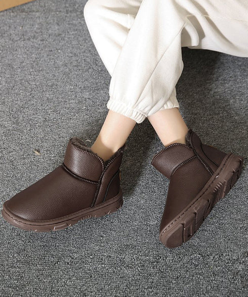 ムートンブーツ PUレザー 裏起毛ブーツ カジュアル フェイクムートンシューズ 防寒冬靴 暖か レディース 裏ボアショートブーツ ふわふわ 履きやすい 美脚保温 3JIANLONG-076