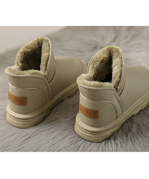 ムートンブーツ PUレザー 裏起毛ブーツ カジュアル フェイクムートンシューズ 防寒冬靴 暖か レディース 裏ボアショートブーツ ふわふわ 履きやすい 美脚保温 3JIANLONG-076