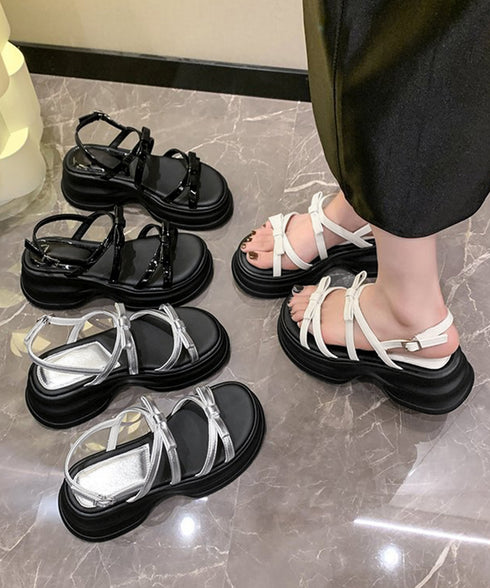厚底サンダル レディースリボンサンダル夏 歩きやすい 大人可愛いストラップサンダル おしゃれ 軽量ボリュームソール 疲れないサンダル履きやすいシューズ身長アップ靴 3JIANLONG-092