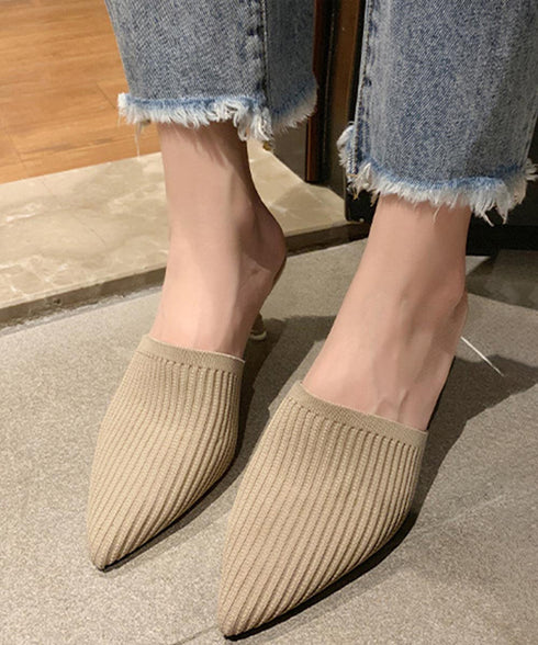 ミュールパンプスサンダル レディース ミュールパンプスサンダル レディース ヒールサンダル ポインテッドトゥ 靴 サボサンダル かかとなしパンプス 春夏 3MNIFEI-001