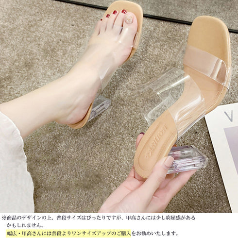 クリアサンダル レディース クリアサンダル レディース クリアヒール 透明サンダル 太ヒール 美脚 シューズ 履き心地 歩きやすい 靴 3MNIFEI-002