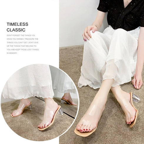 クリアサンダル レディース クリアサンダル レディース クリアヒール 透明サンダル 太ヒール 美脚 シューズ 履き心地 歩きやすい 靴 3MNIFEI-002