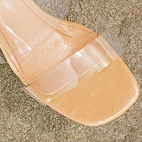 クリアサンダル レディース クリアサンダル レディース クリアヒール 透明サンダル 太ヒール 美脚 シューズ 履き心地 歩きやすい 靴 3MNIFEI-002