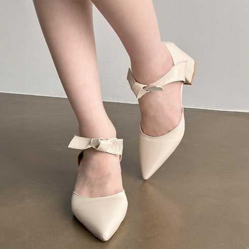 パンプス 痛くない リボンパンプスヒール きれいめパンプス 結婚式 チャンキーヒール 歩きやすいシューズ ヒール太め ポインテッドトゥ pumps 大人可愛い美脚 3MNIFEI-007