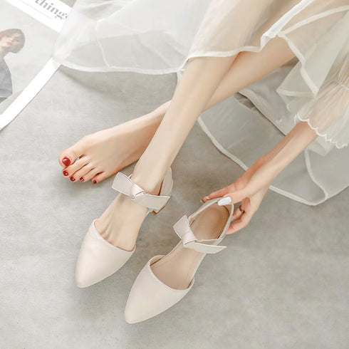 パンプス 痛くない リボンパンプスヒール きれいめパンプス 結婚式 チャンキーヒール 歩きやすいシューズ ヒール太め ポインテッドトゥ pumps 大人可愛い美脚 3MNIFEI-007