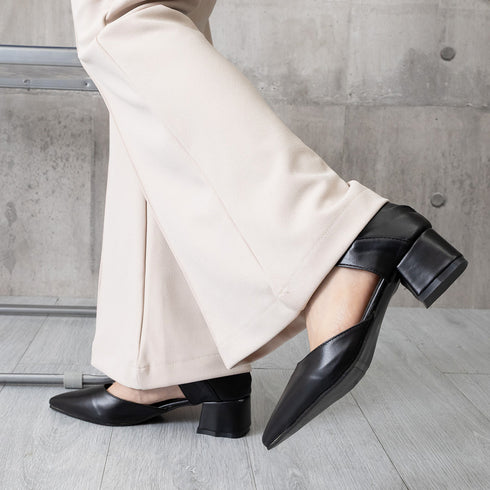 パンプス 痛くない リボンパンプスヒール きれいめパンプス 結婚式 チャンキーヒール 歩きやすいシューズ ヒール太め ポインテッドトゥ pumps 大人可愛い美脚 3MNIFEI-007