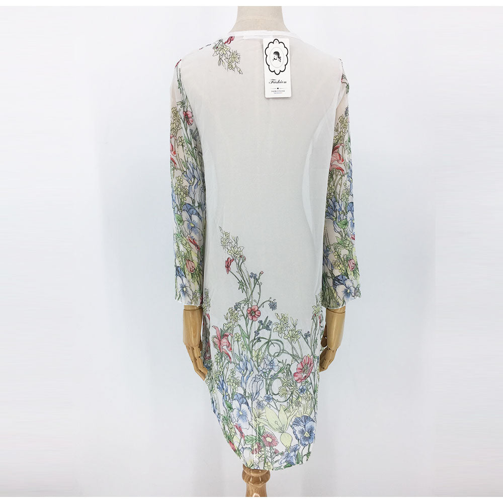 シフォンカーディガン レディース