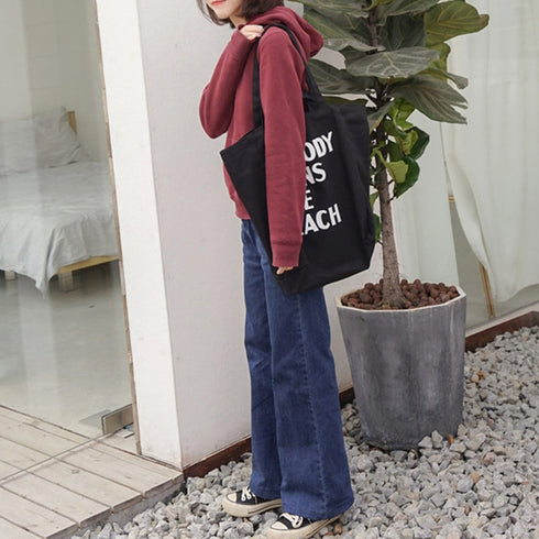 ロゴ キャンバス トートバッグ 2way レディース おしゃれ 肩掛けカバン 大容量 カジュアル マザーズバッグ シンプル ハンドバッグ オルチャンA4バッグ 3SBAOB-010