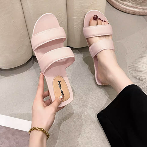 サンダル レディース ぺたんこ リゾート スリッパ フラットソールサンダル サマーサンダル 痛くない コンフォート 疲れない 夏サンダル 美脚 ビーチサンダル 黒 3SERWMI-001