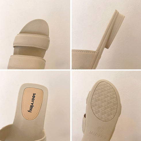 サンダル レディース ぺたんこ リゾート スリッパ フラットソールサンダル サマーサンダル 痛くない コンフォート 疲れない 夏サンダル 美脚 ビーチサンダル 黒 3SERWMI-001