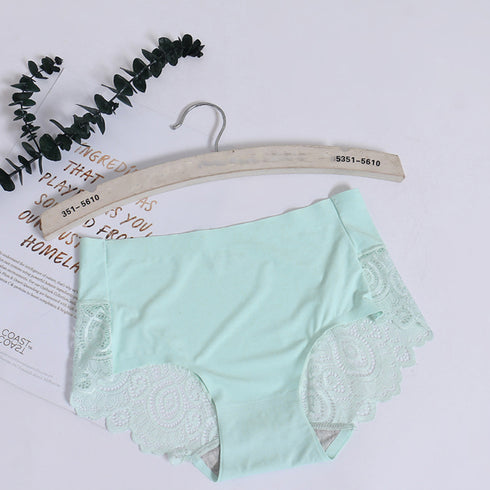 響かない ショーツ レディース 響かない ショーツ レディース バックレース シームレス ショーツ 涼感 冷感 プレーンショーツ スタンダードショーツ 3SHUXIN-001