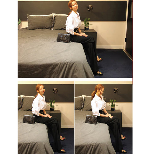 ワイドレッグパンツ ハイウェスト ワイドレッグパンツ ハイウェスト スーツパンツ レディース ワイドパンツ ベルト付きロングパンツ シルエット 通勤 OL 3XAYAT-002