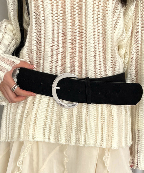 ヴィンテージ風スエードバックルベルト レディース ワイドベルト オシャレ 太ベルト エレガント スエードベルト フェミニン ワンピースベルト シンプル 韓国風 617XW-005