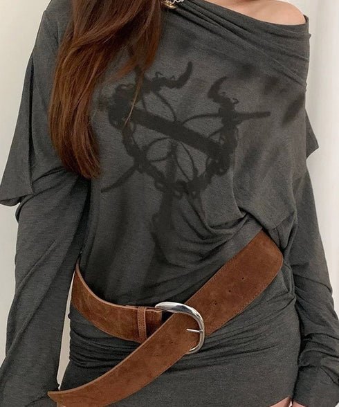 ヴィンテージ風スエードバックルベルト レディース ワイドベルト オシャレ 太ベルト エレガント スエードベルト フェミニン ワンピースベルト シンプル 韓国風 617XW-005