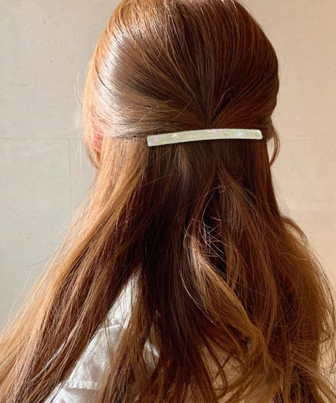 ラインバレッタ ヘアクリップ シンプル レディース ストレートヘアピン おしゃれ ヘアアクセサリー ヘアアレンジ OL向け ヘアスタイリング 髪留め 髪飾り 617XW-006