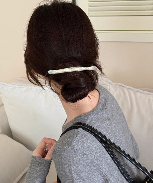 バレッタレディース ヘアアクセサリー レディース ヘアアイテム 大人かわいい マーブル ヘアピン 上品 ヘアアクセ 韓国風 シンプル ヘアクリップ 通勤髪飾り 617XW-007