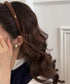 スリムカチューシャ シンプル 大人可愛い レディース ヘアバンド 韓国風 ヘアアクセサリー 無地 ワンポイント 抜け感ヘアスタイル 5色 ヘアアレンジアイテム 617XW-015