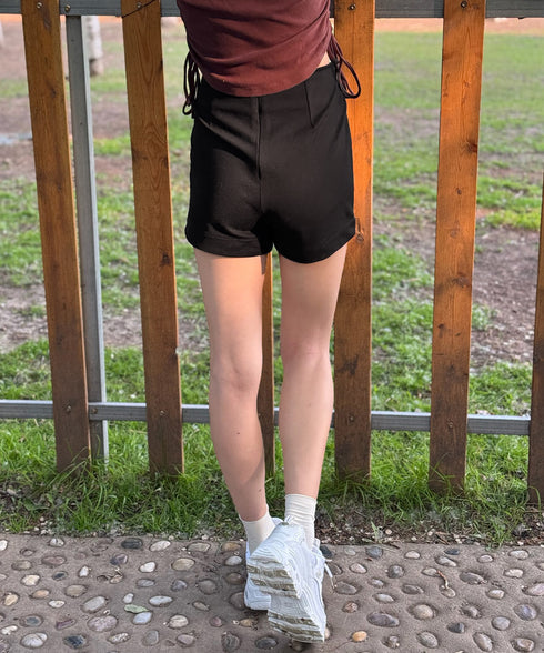 ショートパンツ レディース ボトムス ハイウエスト ホットパンツ タイトボトムス 着やせ ショーパン カジュアル セクシー 美脚シルエット 脚長見せ 春夏 617KZ-003