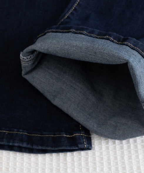 セミフレアデニムパンツ レディース 美脚 ベルト付き デニムスキニー 韓国風 フィット感 着やせ脚長 カジュアル レトロ ロングパンツ 細身 ブーツカットデニム 617KZ-008