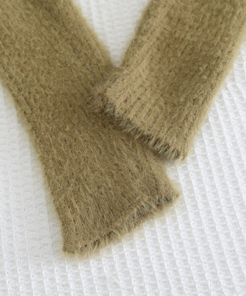 シャギーカーディガンゴールドボタン韓国風 レディース 秋冬服 大人可愛い ニットトップス 長袖 ミンクタッチカーディガン ふわふわ モヘヤ風セーター おしゃれ 617SY-009