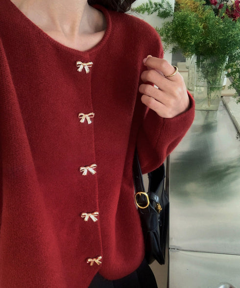 金ボタンニットカーディガン 秋冬 韓国風 レディース ニットトップス 前開きニットウェア無地 ニットセーター長袖 ニット羽織 着回し おしゃれ ニットアウター通学 617SY-012