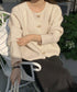 金ボタンニットカーディガン 秋冬 韓国風 レディース ニットトップス 前開きニットウェア無地 ニットセーター長袖 ニット羽織 着回し おしゃれ ニットアウター通学 617SY-012