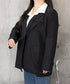 ダブルボタンテーラードジャケットアウター 肩パッド入りオーバーサイズジャケット ポケット付き スーツジャケット オフィスカジュアル 韓国風 ベーシックアウター長袖 617SY-015