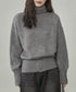 タートルネックリブニット トップス秋冬服 ハイネックニット レディース きれいめ 折り襟ニットソー 着やせ 大人 可愛いニット シンプル ドロップショルダーニット 617SY-016