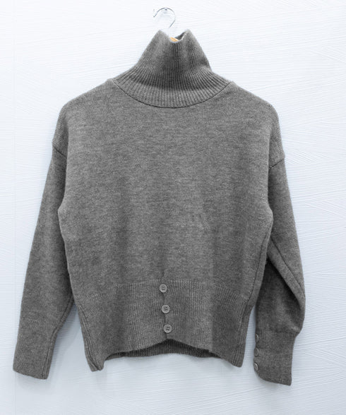 タートルネックリブニット トップス秋冬服 ハイネックニット レディース きれいめ 折り襟ニットソー 着やせ 大人 可愛いニット シンプル ドロップショルダーニット 617SY-016