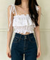 フリル キャミソール ペプラムキャミ夏服 レディース 肩リボン トップス 無地ノースリーブ 韓国風 フリルビスチェ 大人可愛いキャミ へそ出し 薄手 トップス 617SY-020