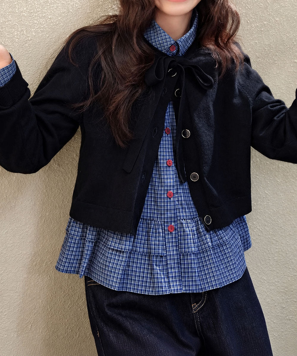 レディース シャツブラウス 襟付き長袖