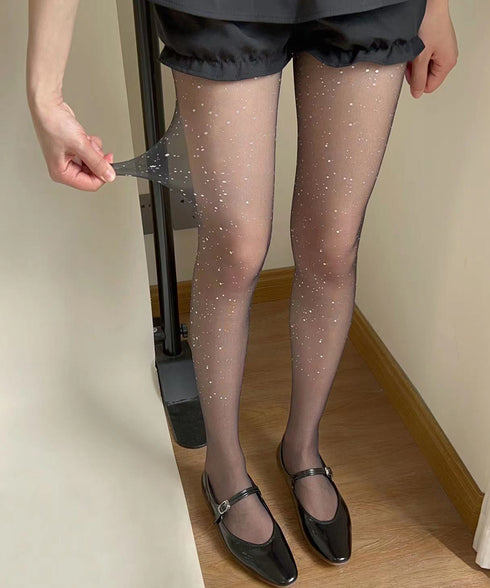 レディース メタリックラメストッキング レディース ドレッシー パンストタイツ 通気 春用 夏用 セクシー パンティストッキング 薄手 透け感 パーティー 617WZ-001