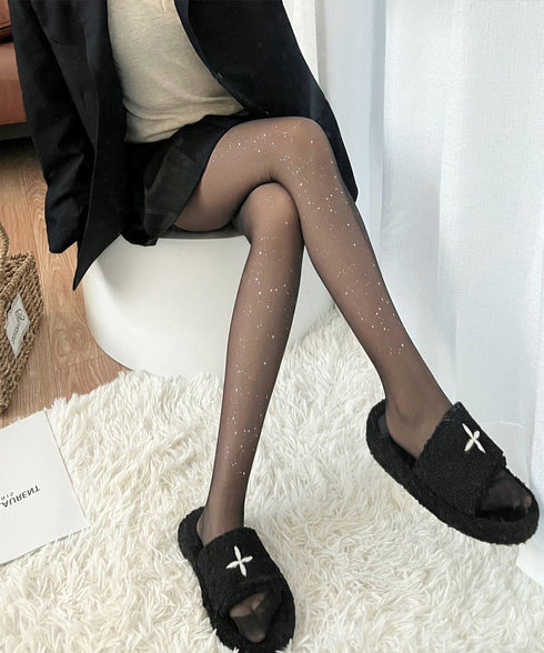 レディース メタリックラメストッキング レディース ドレッシー パンストタイツ 通気 春用 夏用 セクシー パンティストッキング 薄手 透け感 パーティー 617WZ-001