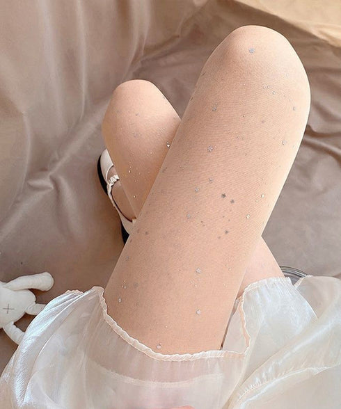 レディース メタリックラメストッキング レディース ドレッシー パンストタイツ 通気 春用 夏用 セクシー パンティストッキング 薄手 透け感 パーティー 617WZ-001